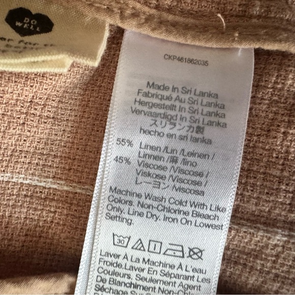 Madewell XS Breezewoven Larsen Windowpane Blazer Sandstone Jacket - Picture 6 of 9